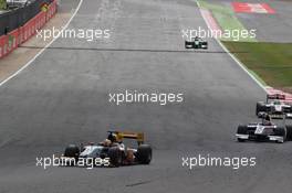 Race 1, Daniel Abt (GER), Hilmer Motorsport 05.07.2014. GP2 Series, Rd 5, Silverstone, England, Saturday.