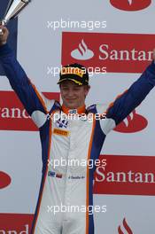Race 2, Johnny Cecotto, jr (VEN), Trident (3rd position) 06.07.2014. GP2 Series, Rd 5, Silverstone, England, Sunday.