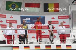 Race 2, the podium winner Stefano Coletti (MCO), Racing Engineering, 2nd  Felipe Nasr (BRA), Carlin, 3rd Stoffel Vandoorne (BEL), ART Grand Prix 20.07.2014. GP2 Series, Rd 6, Hockenheim, Germany, Sunday