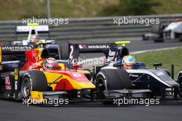 Race 2, Stefano Coletti (MON) Racing Engineering and Marvin Kirchhofer (GER) Art Grand Prix 27.07.2014. GP2 Series, Rd 7, Budapest, Hungary, Sunday.
