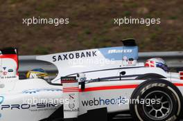 Race 2, Adrian Quaife-Hobbs (GBR) Rapax  and Marco Sorensen (DEN) MP Motorsport 27.07.2014. GP2 Series, Rd 7, Budapest, Hungary, Sunday.