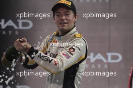 Race 1, 2nd position Jolyon Palmer (GBR) Dams 22.11.2014. GP2 Series, Rd 11, Yas Marina Circuit, Abu Dhabi, UAE, Saturday.