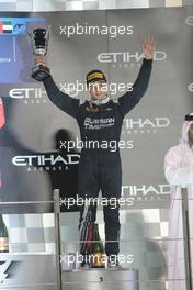Race 1, 3rd position Mitch Evans (NZL) RT Russian Time 22.11.2014. GP2 Series, Rd 11, Yas Marina Circuit, Abu Dhabi, UAE, Saturday.