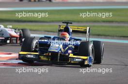 Race 2, Felipe Nasr (BRA) Carlin 23.11.2014. GP2 Series, Rd 11, Yas Marina Circuit, Abu Dhabi, UAE, Sunday.