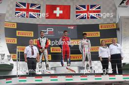 Race 2, 1st position Patric Niederhauser (SUI) Arden International , 2nd position Dino Zamparelli (GBR) Art Grand Prix and 3rd position Jann Mardenborough (GBR) Arden International 27.07.2014. GP3 Series, Rd 5, Budapest, Hungary, Sunday.