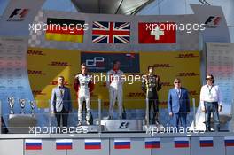 Race 1, the podium- winner Dean Stoneman (GBR), Koiranen GP, 2nd  Marvin Kirchhofer (GER), Art Grand prix, 3rd Alex Fontana (SUI), Art Grand prix 10.10.2014. GP3 Series, Rd 8, Sochi Autodrom, Sochi, Russia, Saturday.
