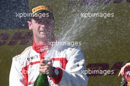 Race 1, Dean Stoneman (GBR), Koiranen GP  winner on the podium 10.10.2014. GP3 Series, Rd 8, Sochi Autodrom, Sochi, Russia, Saturday.