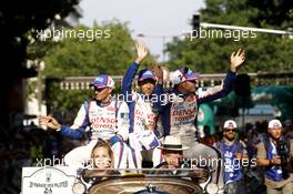 Alexander Wurz (AUT) / Stephane Sarrazin (FRA) / Kazuki Nakajima (JPN) #07 Toyota Racing Toyota TS040 Hybrid  13.06.2014. Le Mans 24 Hour, Le Mans, Street Parade, France.