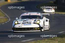 Marco Holzer (GER) /  Frederic Makowiecki (FRA) Richard Lietz (AUT) #92 Porsche Team Manthey Porsche 911 RSR. 12.06.2014. FIA World Endurance Championship Le Mans 24 Hours, Qualifying, Le Mans, France. Thursday.