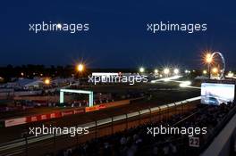 Scenic night time action. 12.06.2014. FIA World Endurance Championship Le Mans 24 Hours, Qualifying, Le Mans, France. Thursday.