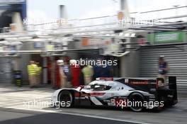 Marcel Fassler (SUI) / Andre Lotterer (GER) / Benoit Treluyer (FRA) #02 Audi Sport Team Joest Audi R18 e-tron quattro Hybrid 15.06.2014. Le Mans 24 Hour, Le Mans Race, France.