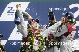 Marcel Fassler (SUI) / Andre Lotterer (GER) / Benoit Treluyer (FRA) #02 Audi Sport Team Joest Audi R18 e-tron quattro Hybrid 15.06.2014. Le Mans 24 Hour, Le Mans Race, France.