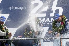 Winner GTE Am, Kristian Poulsen (DEN) /  David Heinmeier Hansson (DEN) / Nicki Thim (DEN) #95 Aston Martin Racing Aston Martin Vantage V8 15.06.2014. Le Mans 24 Hour, Le Mans Race, France.