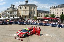 #61 AF Corse Ferrari 458 Italia: Luis Perez-Companc, Marco Cioci, Mirko Venturi 09.06.2014. Le Mans 24 Hour, Le Mans Scrutineering, France.