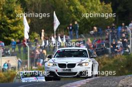 John Edwards, Michaela Cerruti, Jesse Krohn, BMW M235i Racing 11.10.2014. VLN Rowe DMV 250-Meilen-Rennen, Round 09, Nurburgring, Germany.
