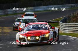 Marco Werner, Markus Winkelhock, Christopher Haase, Audi race experience, Audi R8 LMS ultra 11.10.2014. VLN Rowe DMV 250-Meilen-Rennen, Round 09, Nurburgring, Germany.