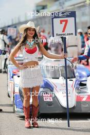 Grid girl. 20.9.2014. FIA World Endurance Championship, Rd 4, 6 Hours of Circuit of the Americas, Austin, Texas, USA.