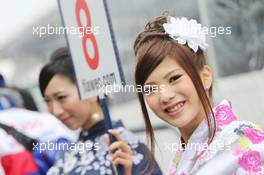 Grid girls. 12.10.2014. FIA World Endurance Championship, Round 5, Six Hours of Fuji, Fuji, Japan, Sunday.