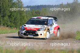 Mads Ostberg, Jonas Andersson (Citroen DS3 WRC, #4 CitroÃ«n Total Abu Dhabi WRT)  31.07-03.08.2014. World Rally Championship, Rd 8, Rally Finland, Jyvaskyla, Finland