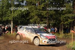 Kris Meeke, Paul Nagle (CitroÃ«n DS3 WRC, #3 CitroÃ«n Total Abu Dhabi WRT)  31.07-03.08.2014. World Rally Championship, Rd 8, Rally Finland, Jyvaskyla, Finland