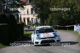 Sebastien Ogier, Julien Ingrassia (Volkswagen Polo WRC #1, Volkswagen Motorsport) 2-5.10.2014. World Rally Championship, Rd 11,  Rally France, Strasbourg, France.