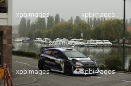 Julien Maurin, Nicolas Klinger (Ford Fiesta WRC) 2-5.10.2014. World Rally Championship, Rd 11,  Rally France, Strasbourg, France.