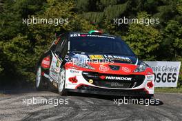 Matteo Gamba (ITA) Nicola Arena (ITA), Peugeot 207 S2000 2-5.10.2014. World Rally Championship, Rd 11,  Rally France, Strasbourg, France.