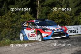 Robert Kubica,  Maciej S zczepaniak (Ford Fiesta RS WRC, #10 RK M-Sport World Rally Team) 2-5.10.2014. World Rally Championship, Rd 11,  Rally France, Strasbourg, France.