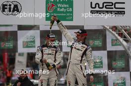 Jari Ketomaa (FIN) Kaj Lindstrom (FIN), Ford Fiesta R5, WRC2 winners 13-16.11.2014. World Rally Championship, Rd 13, Wales Rally GB, Deeside, Flintshire, Wales.