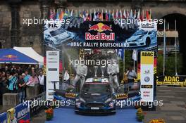 Pontus Tidemand (SWE) Emile Axelsson (SWE), Ford Fiesta R5, WRC2 winners 21-24.08.2014. World Rally Championship, Rd 6, Rallye Deutschland, Trier, Germany.