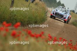 Hayden Paddon, John Kennard (Hyundai i20 WRC, #20 Hyundai Motorsport N) 26-29.06.2014. World Rally Championship, Rd 7, Rally Poland, Mikolajki, Poland.