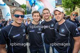 13.05.2015. Nürburgring, Germany - Marco Wittmann, Alexander Sims, Dirk Werner, Dirk Müller, BMW Sports Trophy Team Schubert, BMW Z4 GT3, Portrait - 13 Mai 2015 - Adenauer Racing Day 2015 / ADAC Zurich 24h-Rennens 2015 / Nordschleife - This image is copyright free for editorial use © BMW AG