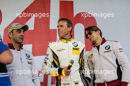 13.05.2015. Nürburgring, Germany - Jörg Müller, Dirk Adorf, Augusto Farfus, BMW Sports Trophy Team Marc VDS, BMW Z4 GT3, Portrait - 13 Mai 2015 - Adenauer Racing Day 2015 / ADAC Zurich 24h-Rennens 2015 / Nordschleife - This image is copyright free for editorial use © BMW AG