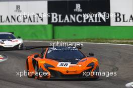 #58 VON RYAN RACING (NZL) MCLAREN 650 S GT3 11-12.04.2015. Blancpain Endurance Series, Rd 1, Monza Italy.