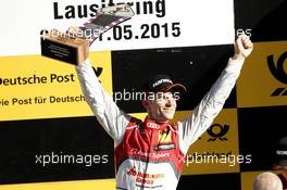 Podium, 1st Jamie Green (GBR) Audi Sport Team Rosberg Audi RS 5 DTM 30.05.2015, DTM Round 2, Lausitzring, Germany, Saturday, Race 1.