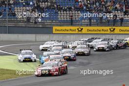 Start of the Race, Miguel Molina (ESP) Audi Sport Team Abt Audi RS 5 DTM leads 30.05.2015, DTM Round 2, Lausitzring, Germany, Saturday, Race 1.