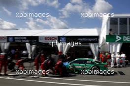 Pitstop, Edoardo Mortara (ITA) Audi Sport Team Abt Audi RS 5 DTM 28.06.2015, DTM Round 3, Norisring, Germany, Qualifying 2, Sunday.