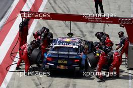 Pitstop, Mattias Ekstroem (SWE), Audi Sport Team Abt Sportsline, Audi A5 DTM 31.07.2015, DTM Round 5, Red Bull Ring, Spielberg, Austria, Friday.