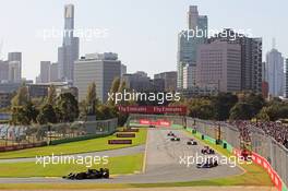 Pastor Maldonado (VEN) Lotus F1 E23. 15.03.2015. Formula 1 World Championship, Rd 1, Australian Grand Prix, Albert Park, Melbourne, Australia, Race Day.