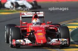 Sebastian Vettel (GER) Ferrari SF15-T. 15.03.2015. Formula 1 World Championship, Rd 1, Australian Grand Prix, Albert Park, Melbourne, Australia, Race Day.