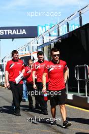 Will Stevens (GBR) Manor F1 Team walks the circuit. 11.03.2015. Formula 1 World Championship, Rd 1, Australian Grand Prix, Albert Park, Melbourne, Australia, Preparation Day.