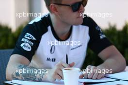 Kevin Magnussen (DEN) McLaren Test and Reserve Driver. 11.03.2015. Formula 1 World Championship, Rd 1, Australian Grand Prix, Albert Park, Melbourne, Australia, Preparation Day.
