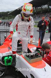 Roberto Merhi (ESP) Manor Marussia F1 Team on the grid. 21.06.2015. Formula 1 World Championship, Rd 8, Austrian Grand Prix, Spielberg, Austria, Race Day.