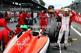 Roberto Merhi (ESP) Manor Marussia F1 Team on the grid. 21.06.2015. Formula 1 World Championship, Rd 8, Austrian Grand Prix, Spielberg, Austria, Race Day.
