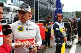 Pastor Maldonado (VEN) Lotus F1 Team on the grid. 21.06.2015. Formula 1 World Championship, Rd 8, Austrian Grand Prix, Spielberg, Austria, Race Day.