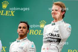 Nico Rosberg (GER), Mercedes AMG F1 Team and Lewis Hamilton (GBR), Mercedes AMG F1 Team  21.06.2015. Formula 1 World Championship, Rd 8, Austrian Grand Prix, Spielberg, Austria, Race Day.