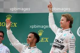 Nico Rosberg (GER), Mercedes AMG F1 Team and Lewis Hamilton (GBR), Mercedes AMG F1 Team  21.06.2015. Formula 1 World Championship, Rd 8, Austrian Grand Prix, Spielberg, Austria, Race Day.