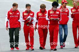 Sebastian Vettel (GER) Ferrari walks the circuit. 18.06.2015. Formula 1 World Championship, Rd 8, Austrian Grand Prix, Spielberg, Austria, Preparation Day.