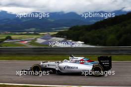 Susie Wolff (GBR) Williams FW37 Development Driver. 23.06.2015. Formula 1 Testing, Day One, Spielberg, Austria, Tuesday.