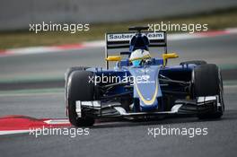 Marcus Ericsson (SWE) Sauber C34. 21.02.2015. Formula One Testing, Day Three, Barcelona, Spain.